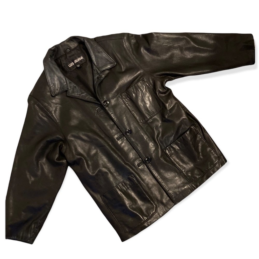 SOLD!! Vintage Luis Alvear leather jacket